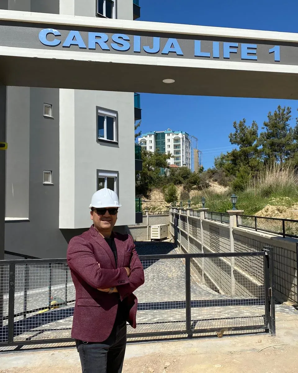 The founder of Vural Construction on site in Alanya