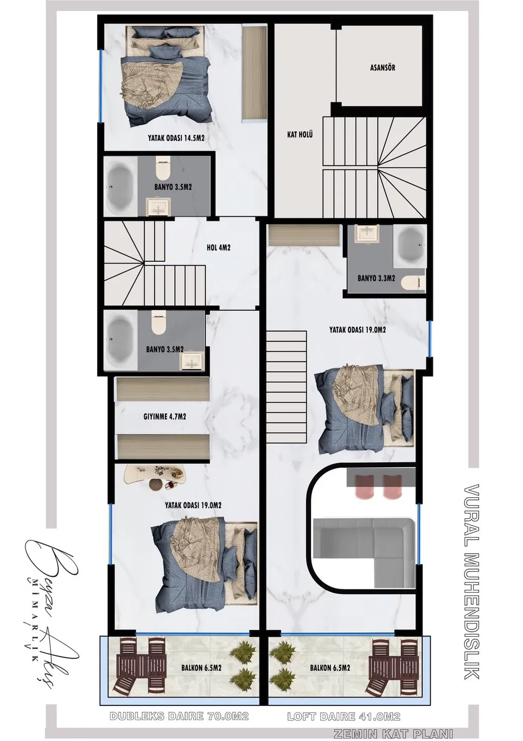Ground floor floor plan, Keykubat Life