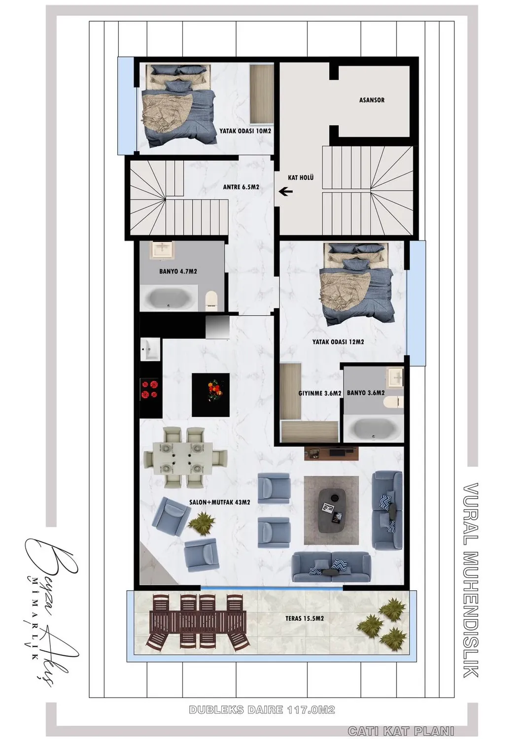 Roof floor floor plan, Keykubat Life